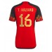 Günstige Belgien Thorgan Hazard #16 Heim Fussballtrikot WM 2022 Kurzarm